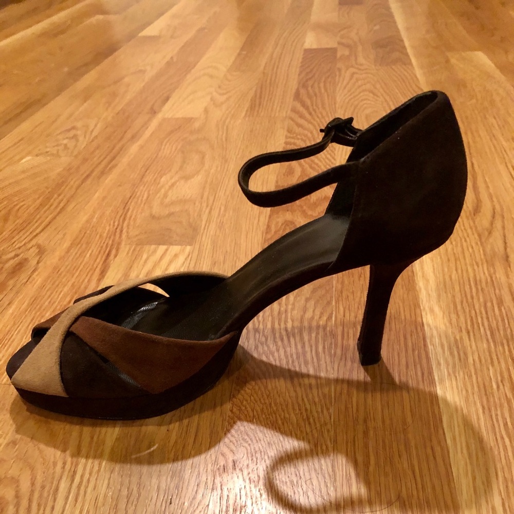Stuart Weitzman t-strap suede high heels size 9